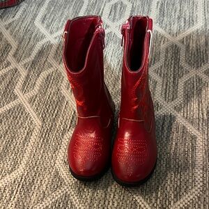 Kensie Girl Shiny Red Kids Boots